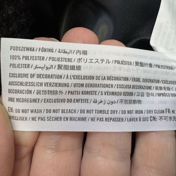 Abercrombie Fitch Womens XS Houndstooth Wool Blazer Coat Jacket Preppy Career - Picture 11 of 11